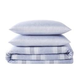 London Fog Striped Flannel Comforter Set