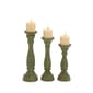 9th & Pike&#40;R&#41; Wooden Pillar Candle Holders Set of 3 - image 1