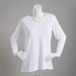 Womens Starting Point Super Soft V-Neck Long Sleeve Tee