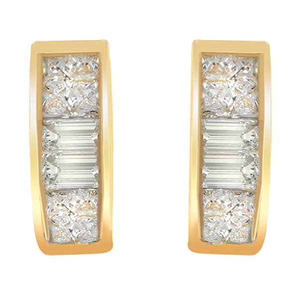 Diamond Classics&#40;tm&#41; Yellow Gold 1/4ctw. Diamond Earrings