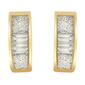 Diamond Classics&#40;tm&#41; Yellow Gold 1/4ctw. Diamond Earrings - image 1