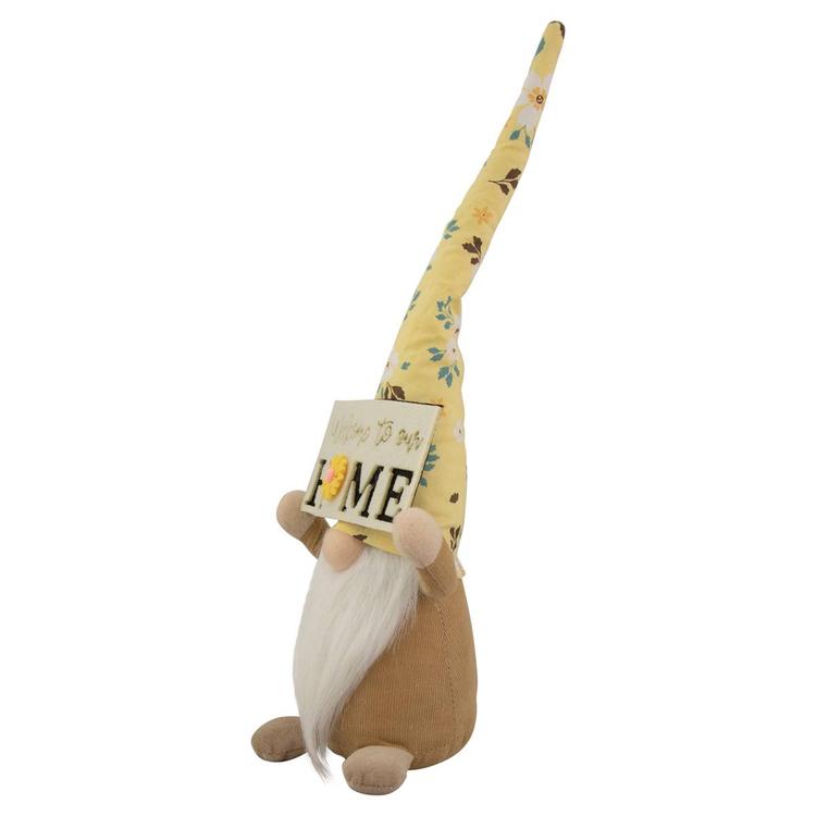 Northlight Seasonal Spring Sunflower Hat Gnome w/ Home Sign