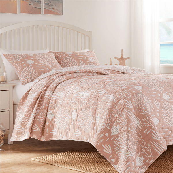 Greenland Home Fashions&#8482; Marina Reversible Coastal Coverlet Set