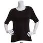 Petite Architect&#174; Elbow Sleeve Round Neck Tee - image 5