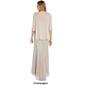Womens R&M Richards Scroll Lace Jacket Gown with Pearl Neck Trim - image 2