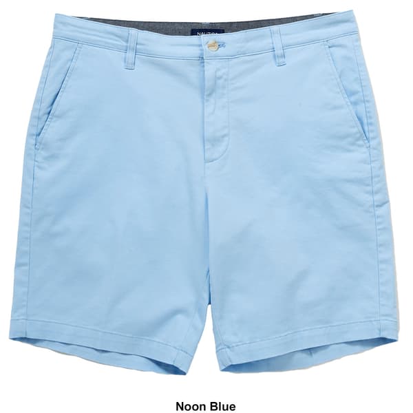 Mens Nautica Flat Front Stretch Deck Shorts