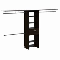 FM FURNITURE Broncos Dark Walnut 3 Drawers Closet