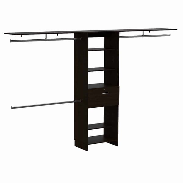 FM FURNITURE Broncos Dark Walnut 3 Drawers Closet - image 