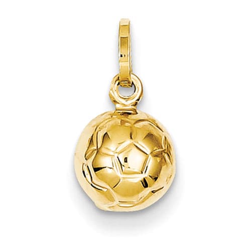 Gold Classics(tm) 14kt. 3D Soccer Ball Charm - image 