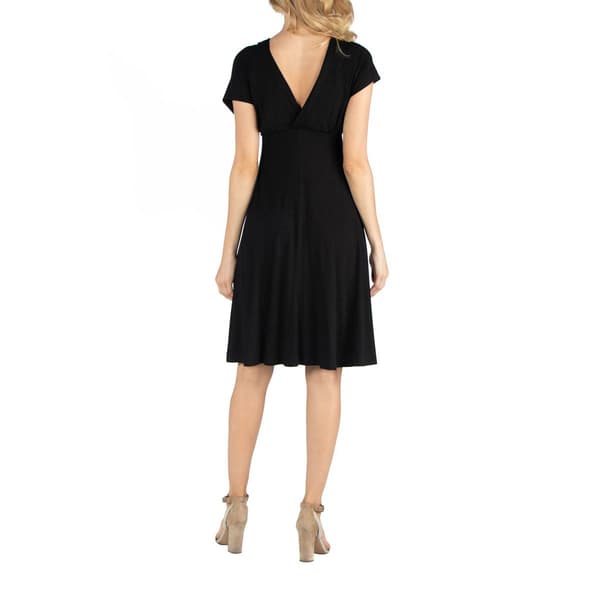 Plus Size 24/7 Comfort Apparel Maternity Empire Waist Dress