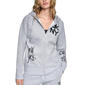 Womens DKNY Sport Graffiti Rhinestone Graphic Full Zip Hoo - image 1