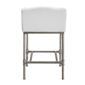 HH2 Home Dillon Low Profile Wingback White Counter Height Stool - image 5