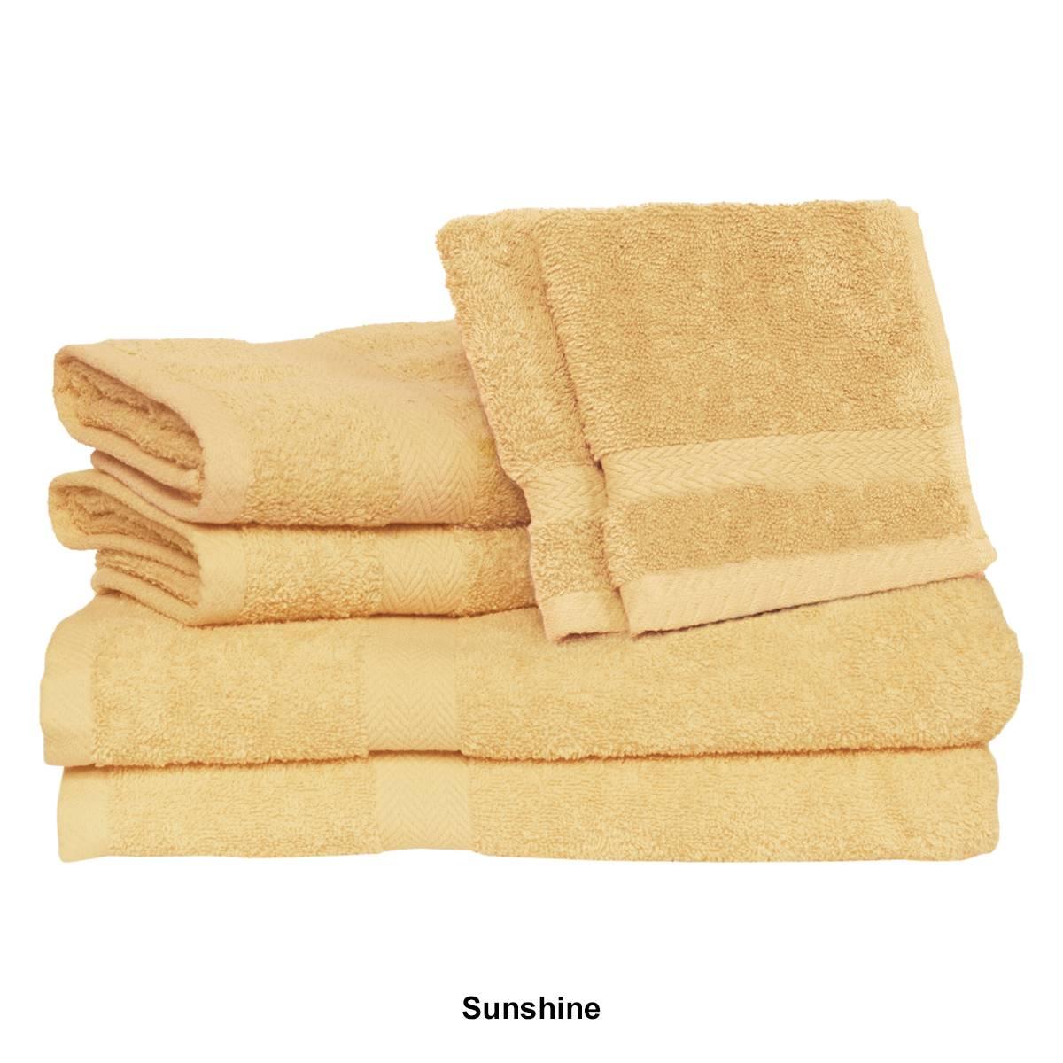 Deluxe 6pc. Solid Bath Towel Set