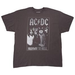 Young Mens AC/DC Highway Graphic Tee - Charcoal