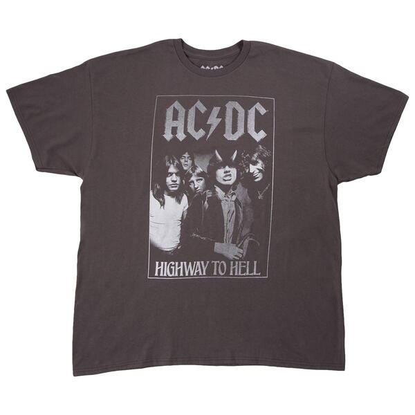 Young Mens AC/DC Highway Graphic Tee - Charcoal - image 
