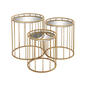 9th & Pike(R) Gold Metal Contemporary Accent Table - Set of 3 - image 1