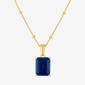 Gemstone Classics(tm) Lab Grown Sapphire Solitaire Pendant - image 1