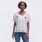 Petite Architect(R) Peasant Floral Embroidery Peplum Blouse - image 1