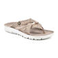 Womens Cliffs by White Mountain Banksy Cheetah Thong Sandals - image 1
