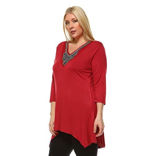 Plus Size White Mark Luna Tunic Top