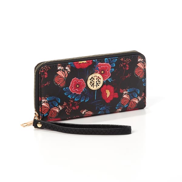 Womens Sasha Butterfly Zip Around Wallet