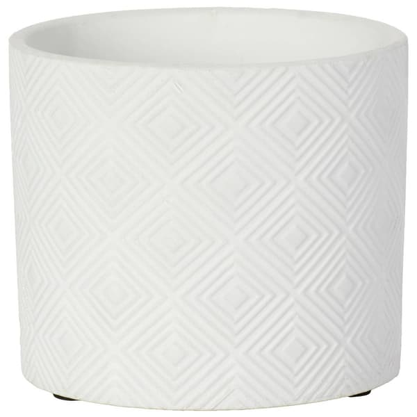 5.5in. Concentric Diamond Ceramic Pot - image 