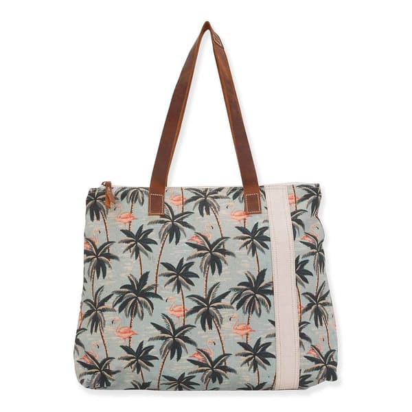 Sun ''N'' Sand Palm Flamingo Tote