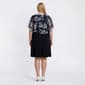 Plus Size Connected Apparel Floral Poncho Shift Dress - image 2
