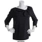 Womens Hannah & Gracie 3/4 Sleeve Marilyn Neck Bow Stripe Top - image 5
