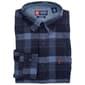 Mens Chaps Long Sleeve Stretch Flannel Shirt - Blueberry - image 1