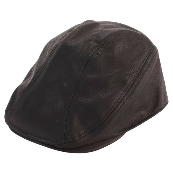 Mens DHC Faux Leather Ivy Cap - image 