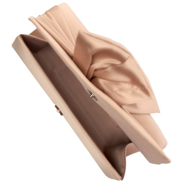 Sasha Satin Flap Clutch with Chain