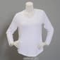 Womens Starting Point Super Soft Long Sleeve V-Neck Tee - image 7