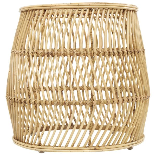 9th & Pike® Natural Brown Rattan Accent Table