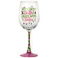 Home Essentials Sassy Santa Goblet - image 1