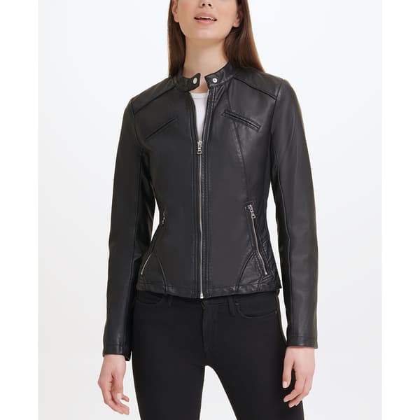 Guess faux store leather jacket womens