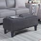 Convenience Concepts Designs4Comfort Brentwood Linen Ottoman - image 2