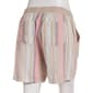 Womens da-sh Linen Shorts with Roll Cuff - Peach/Multi - image 3