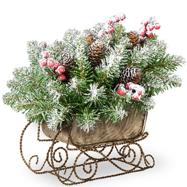 National Tree 10in. Dunhill&#40;R&#41; Fir Sleigh - image 