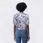 Petite Emily Daniels Elbow Sleeve Floral Tie Front Blouse - image 2