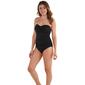 Womens Anne Cole Solid Twist Shirred Bandeau One Piece Swimsuit - image 5