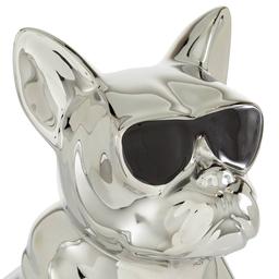 9th & Pike® Silver Ceramic Dog Sculpture