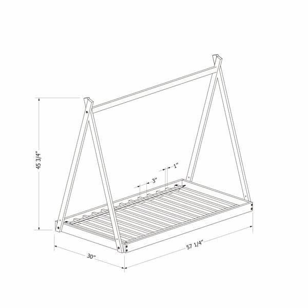 South Shore Sweedi Natural Wood Toddler Bed