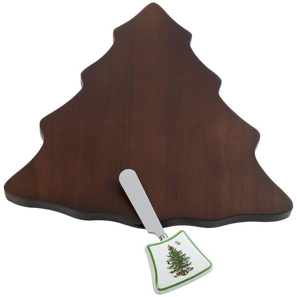 Spode Christmas Tree 2pc. Cutting Board with Spreader - image 