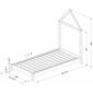South Shore Sweedi Twin Bed w/House Frame Headboard - image 6