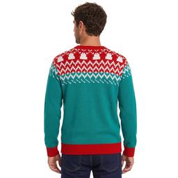 Mens Holiday Hype Highland Cow Ugly Christmas Sweater