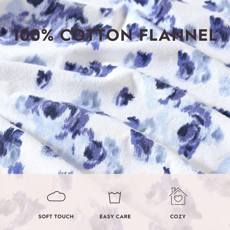 Laura Ashley Emelisa Cotton Flannel Sheet Set