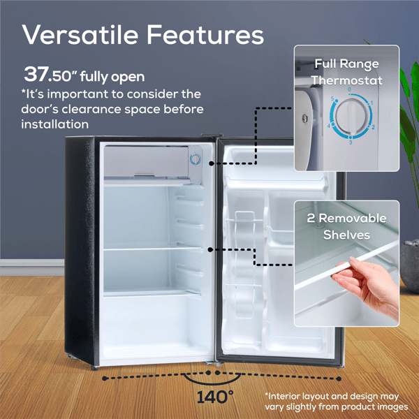 Igloo 3.2 cu. ft. Compact Single Door Refrigerator Freezer