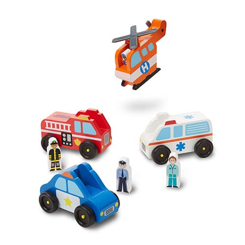 Melissa &amp; Doug® Emergency Vehicle Set