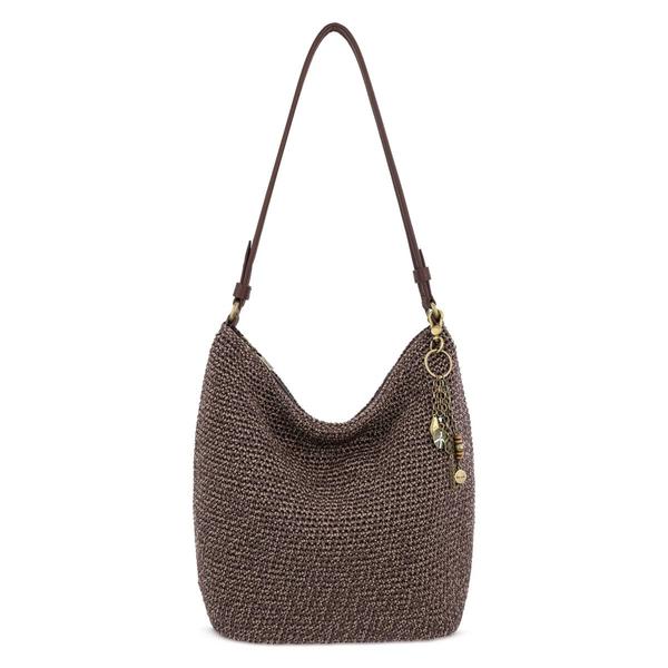 The Sak Sequoia Medium Crochet Hobo - Nutmeg Static - image 